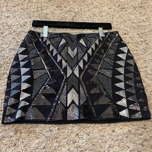 Express sequin mini skirt. Size S